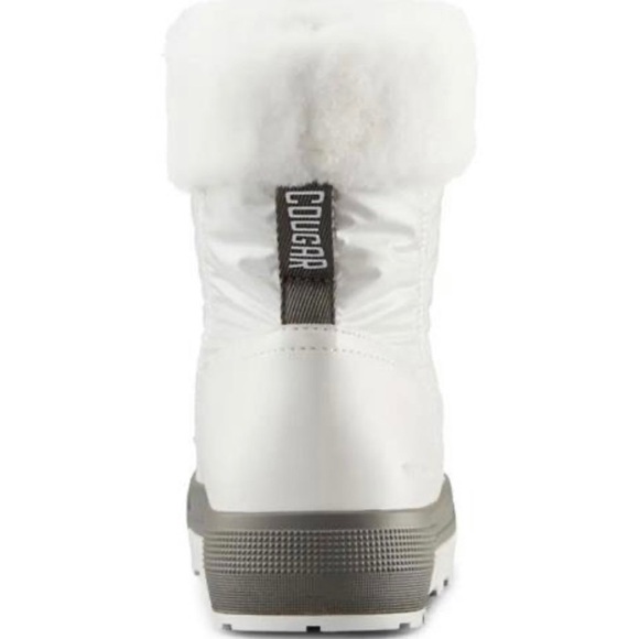 Cougar Wizard NWT 8 White Waterproof Winter Boots Faux Fur Collar Platform Shoe - Picture 4 of 5